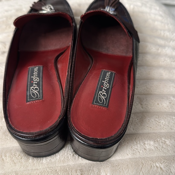 Brighton Vero Cuoio Brown and Black Loafers with Tassel Detail - Picture 6 of 10